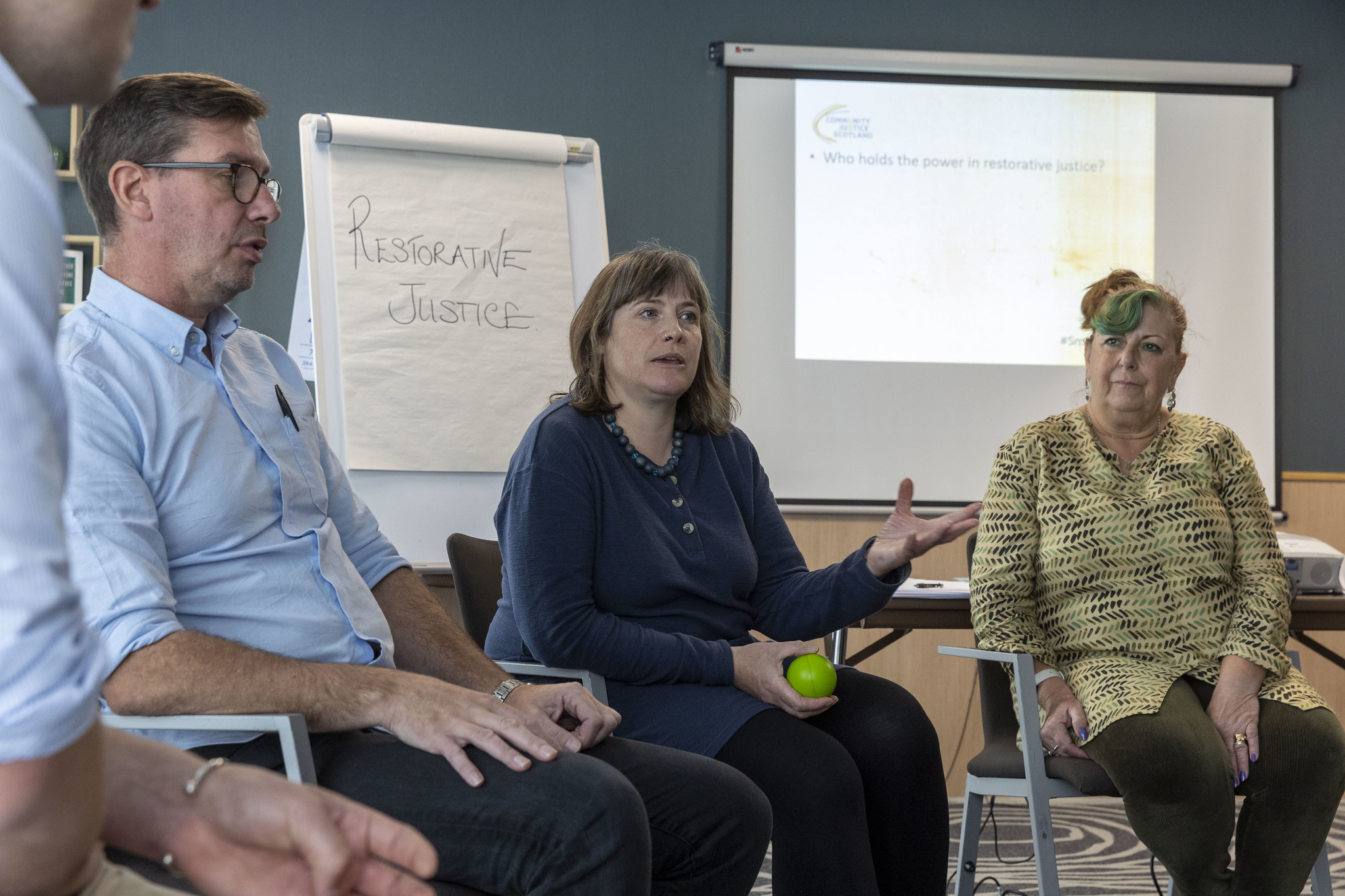 A group restorative justice discussion