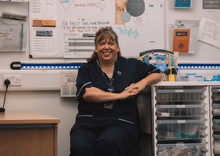 Jess Davidson sat in her clinic, surrounded by medical equipment